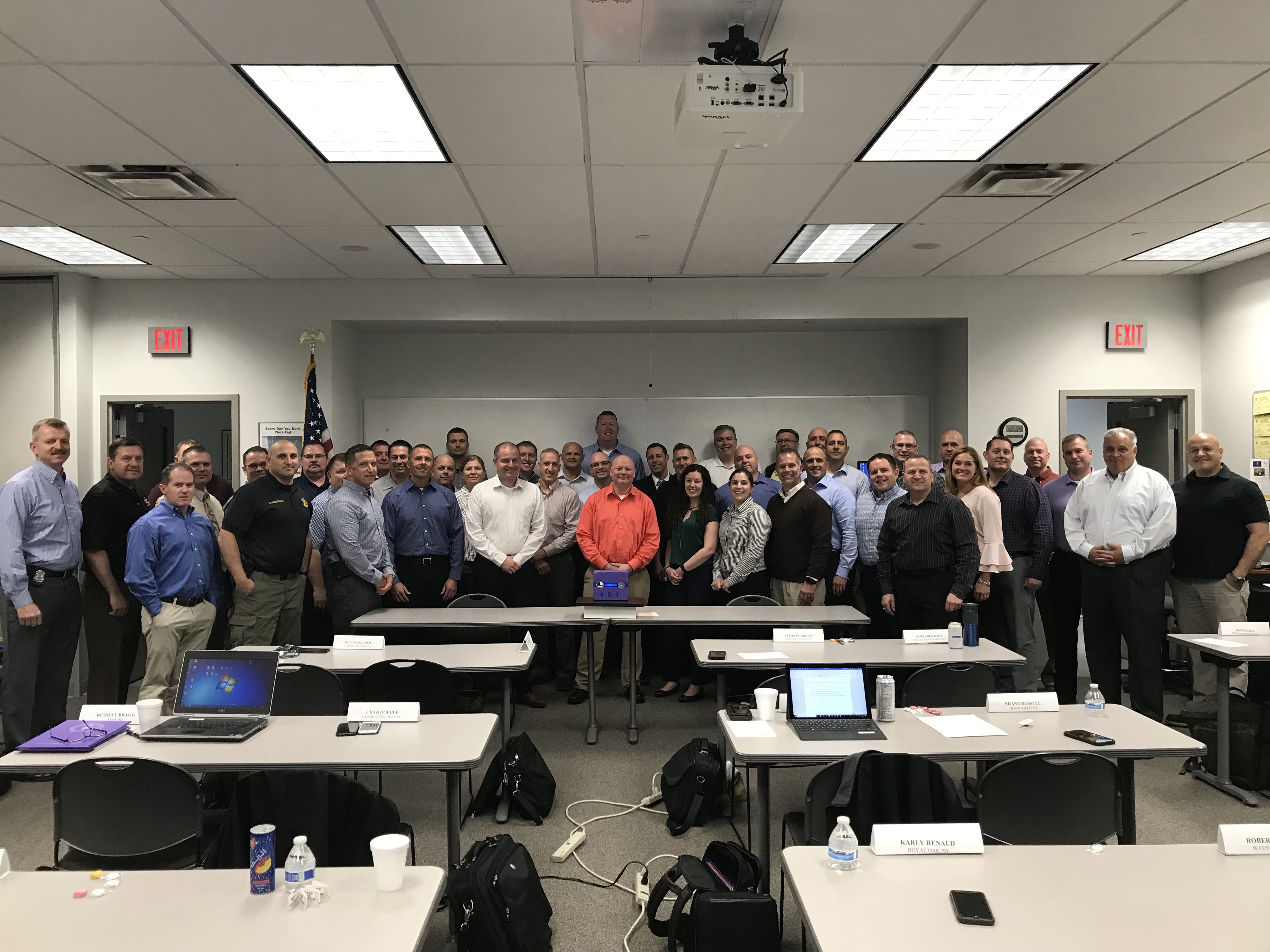 Troy (MI) Police Training Center class